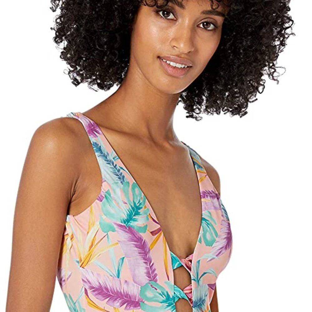 Bar 3 Women's Swimwear Brand Strappy Plunge One Pi